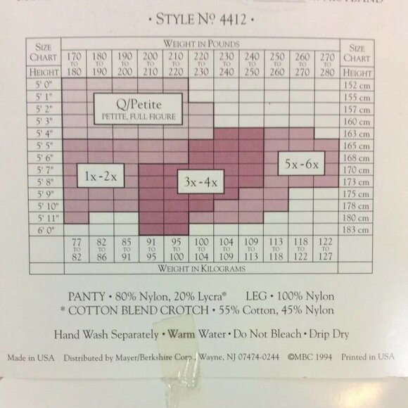 Berkshire Shimmers Pantyhose Queen 1X-2X Silver Control Top Sandalfoot 4412 - Picture 3 of 6